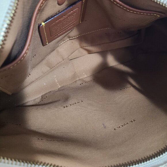 Coach Pebbled Cary Cream Leather Convertible Shoulder Bag CC437 - Picture 4 of 12